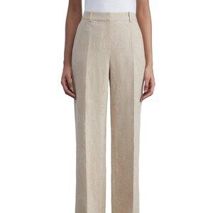 New Lafayette 148 New York Gates Full Leg Linen & Silk-Blend Pant Size 16 $898